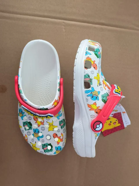 Sandales à trous Pokemon Pikachu écureuil Charmander pantoufles sandales Kawaii Eva Anime maison chaussures de plage pantoufles d'été cadeaux pour enfants – Image 4