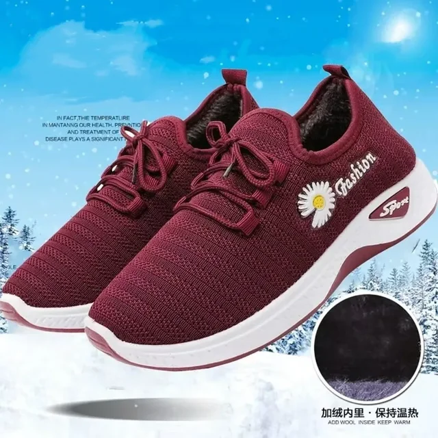 Nouvelles chaussures de sport à la mode pour femmes, maille à semelles souples épaisses et respirantes, chaussures décontractées légères, chaussures en noix de coco à la mode – Image 4