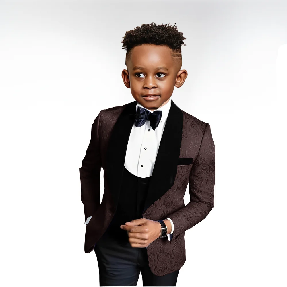 Smoking formel imbibé pour enfants et adolescents, blazer de photographie, performance de fête imbibée, mariage, haute qualité