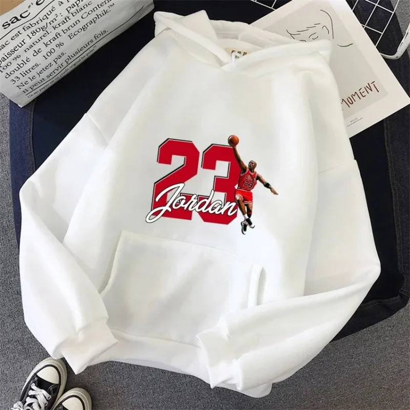 Sweat à Capuche avec Imprimé 23 Accidents pour Femme et Homme, Pull Décontracté Unisexe, Vêtement de dehors, Harajuku