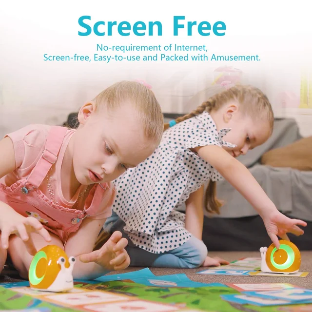 Robobloq Robot jouet Qobo pour enfants de 3 à 6 ans, Robot de codage pour l'éducation précoce sans écran, 2 Modes de jeu, jouet d'apprentissage et d'éducation – Image 4