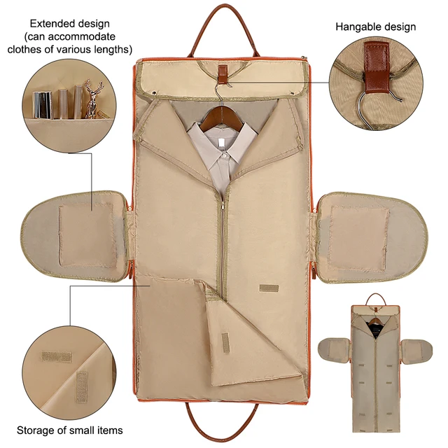 Buylor sac de costume pliable vêtements imperméables fourre-tout grande capacité sacs de voyage sac à main pour femme sacs de Fitness en plein air sac de sport – Image 4