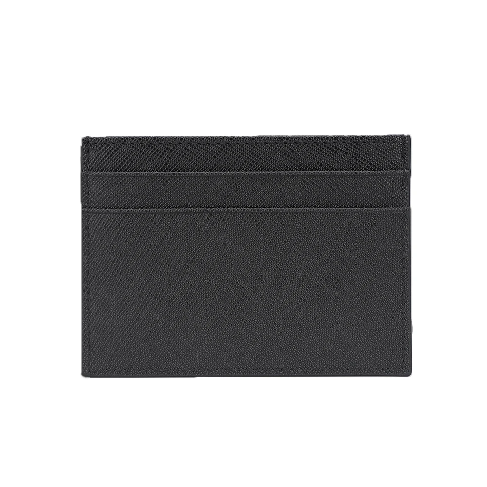 Saffiano – porte-cartes de crédit en croûte de cuir de vache, de haute qualité, avec initiales personnalisées, étui pour cartes d'identité et cartes de crédit