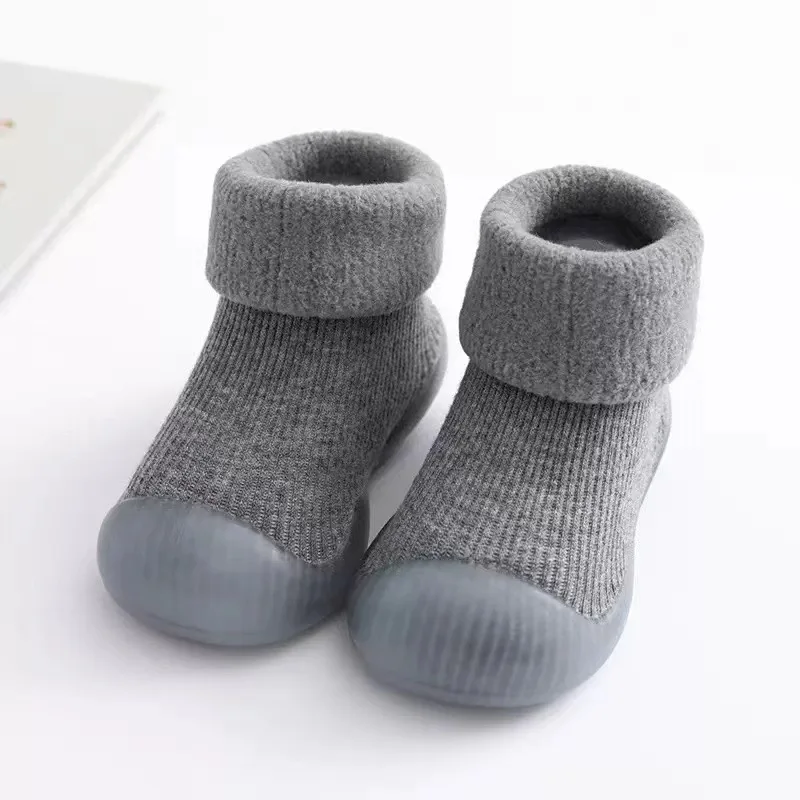 Chaussures décontractées confortables à enfiler avec semelle en caoutchouc pour bébé, respirantes, coordonnantes, chaussures de marche, intérieur, extérieur, automne