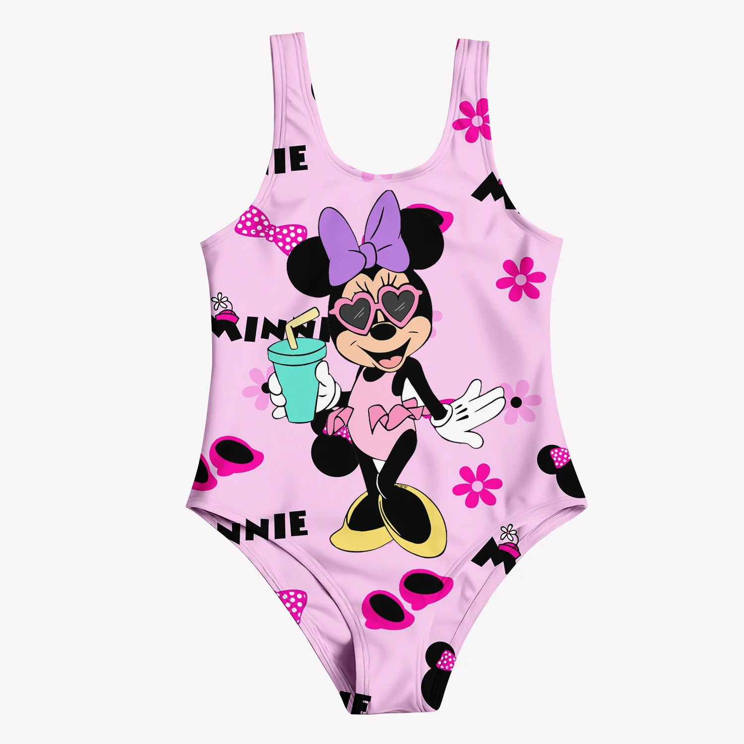 MINISO Disney Mickey Mouse fille maillot de bain maillot de bain pour enfants 3D dessin animé imprimé mignon sable maillot de bain mode vêtements pour enfants