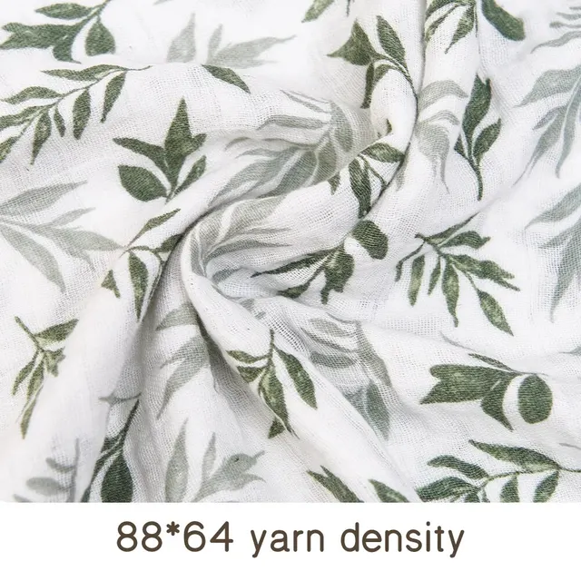 100% coton 120*110 cm 2 couches nouveau-né bébé serviette de bain enveloppement mousseline couvertures d'emmaillotage – Image 5