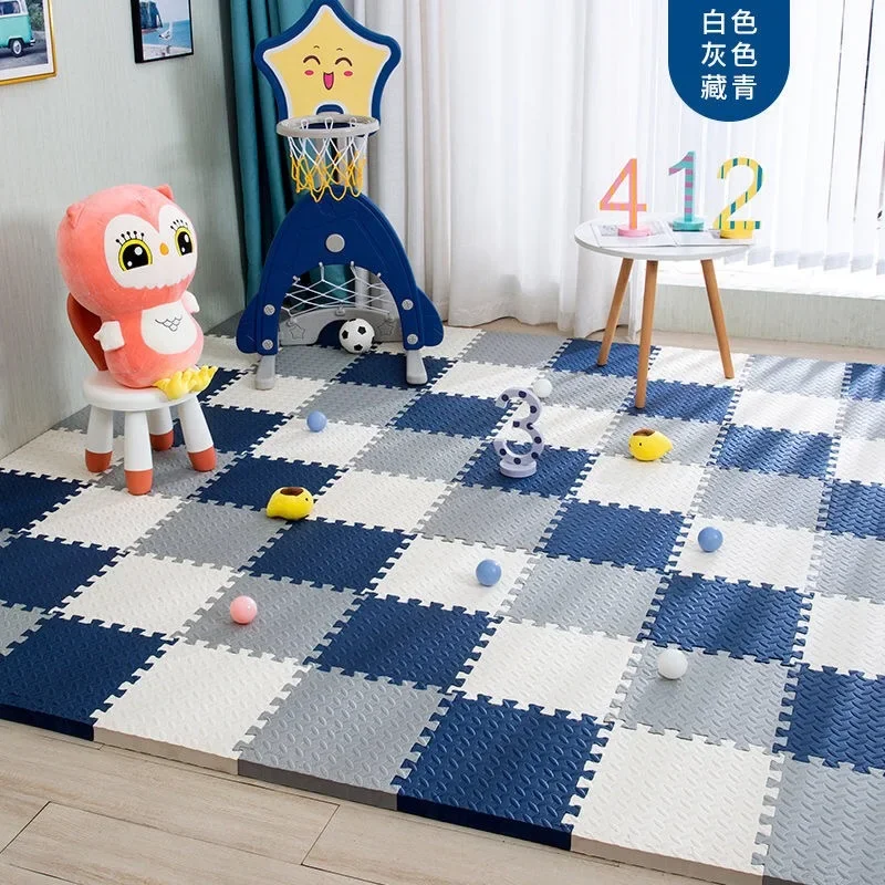 Tapis de jeu en mousse pour bébé, 12 pièces, tapis de Puzzle pour enfants, carreaux d'exercice imbriqués, carrelage de sol, jouet, tapis doux 30x30x1cm