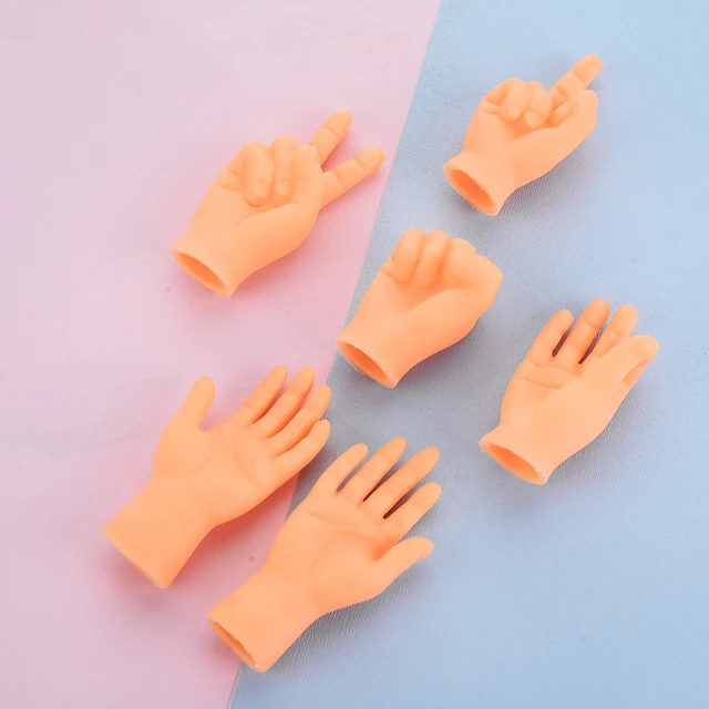 Manchon de doigt de geste pour chat, mini modèle de main, gants en silicone, jouet d'interaction pour animaux de compagnie, outil de massage pour chat, 1 ensemble – Image 4