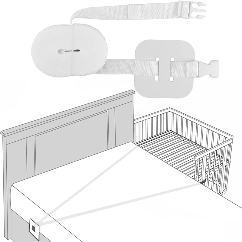 Connecteur de lit, sangle de matelas, feuille de ceinture, fixation pour bébé, support de attaches, cordes de pont de berceau, sangles à double connexion, Fixation des jumeaux