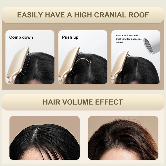 CALIYI cheveux Massage coussin d'air peigne brosse cuir chevelu brosse à cheveux démêlant antistatique Salon SPA coiffure outil de coiffure ovale rond – Image 5