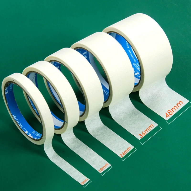 10mm-48mm Paper Fixation Masking Tape for Artist Sketch Watercolor Drawing Oil Painting School Supplie 13M Sticky Traceless Tape
