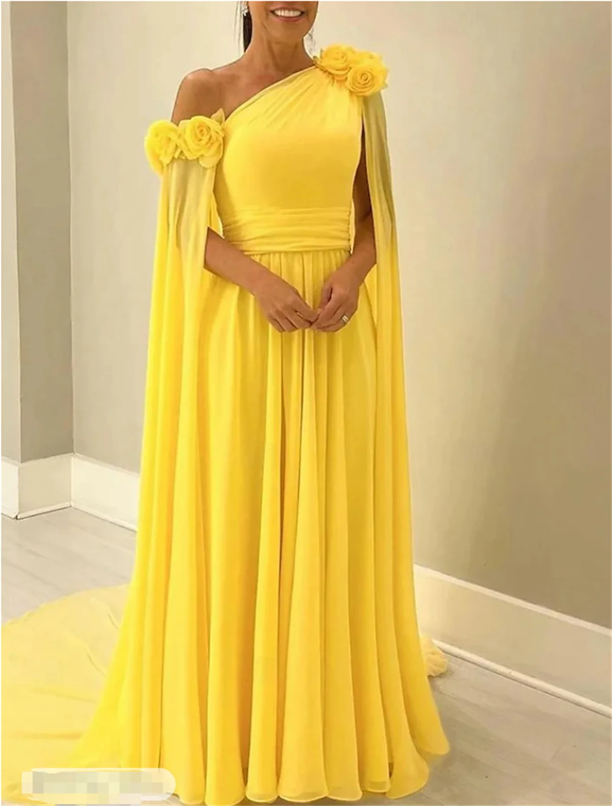 Robe de Rhjaune vintage, robe de Rhformelle, une initiée, fibre, longueur au sol, taffetas avec jupe de ramassage, froncé, chaud
