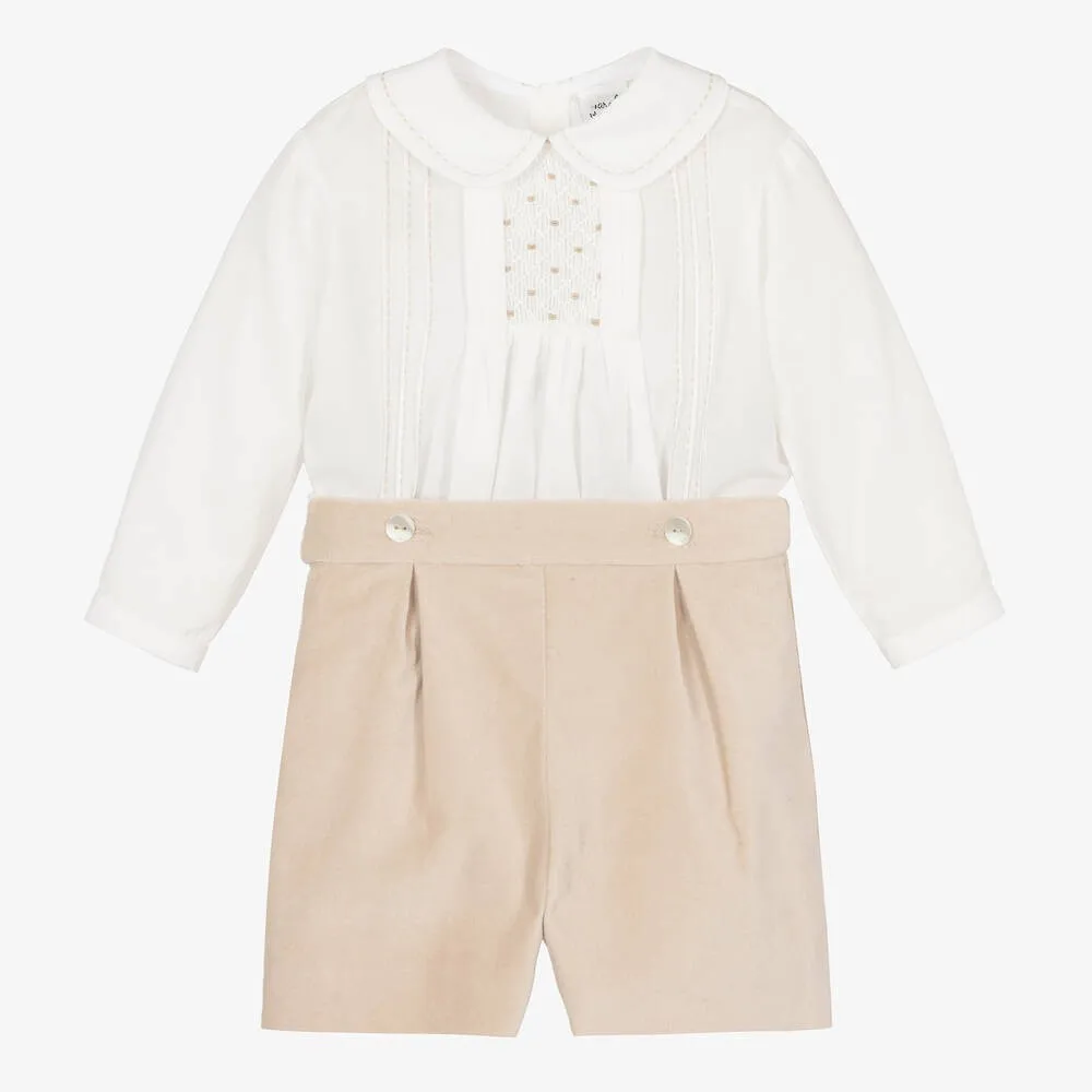 Ensemble de Vêtements de Boutique Espagnole pour Garçon, Chemise en Coton Trempé, Tenue de ixd'Anniversaire pour Bébé, Automne 2023