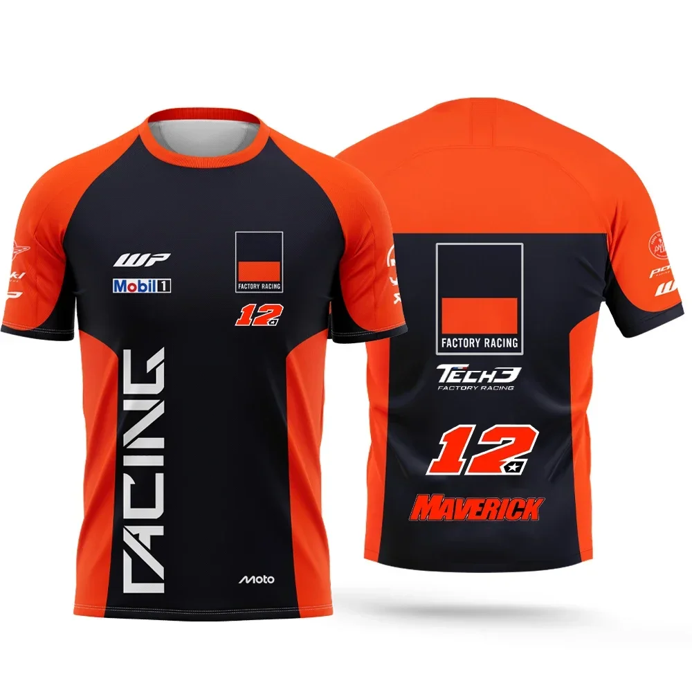2025 Nouvelle course de moto n° 37 Pedro Acosta T-shirts pour hommes et femmes Sports décontractés T-shirts à manches courtes pour enfants Hauts à la mode