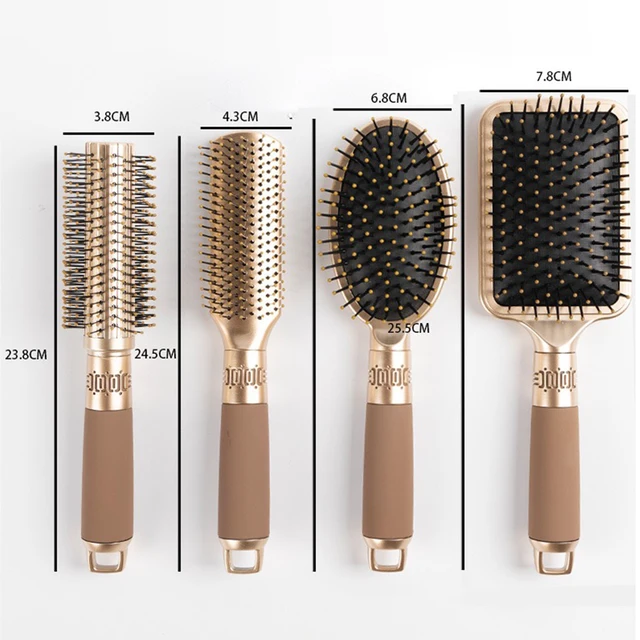 CALIYI cheveux Massage coussin d'air peigne brosse cuir chevelu brosse à cheveux démêlant antistatique Salon SPA coiffure outil de coiffure ovale rond – Image 3