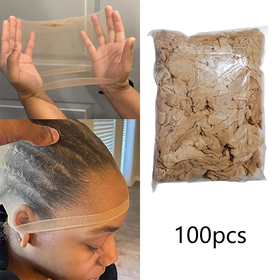 10-200 pièces bonnets de perruque HD pour femmes, bonnets de chaussettes pour perruque, bonnets de perruque invisibles fins pour femmes, bonnets de chaussettes bonnet de perruque casquettes HD pour perruque