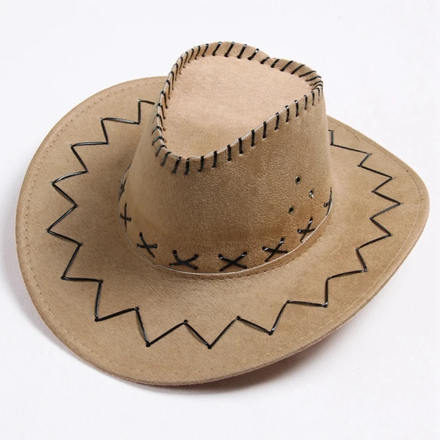 Fashion Simple Adult Cowboy Hat Western Cowgirl Hats Halloween Birthday Costumes Accessories Holiday Decorations – Image 2