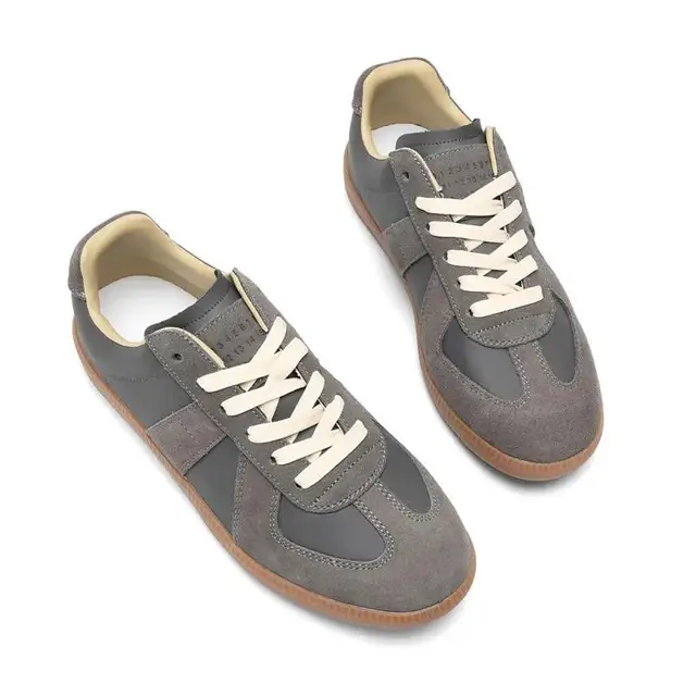 Chaussures d'entraînement allemandes rétro classiques, petites chaussures blanches pour femmes, nouvelles chaussures plates polyvalentes à lacets en cuir véritable pour printemps et automne – Image 5