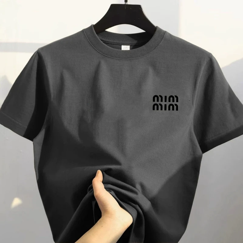 T-shirt ample et respirant pour hommes et femmes, marque italienne Tide, dernière lettre imprimée, Styles pour hommes et femmes, Y2K, été 2025
