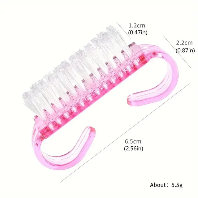 Brosse à ongles avec poignée de couleur mixte, brosses de nettoyage pour orteils et ongles, brosses de pédicure pour bricolage/jardin/cuisine, 1/10 pièces – Image 5