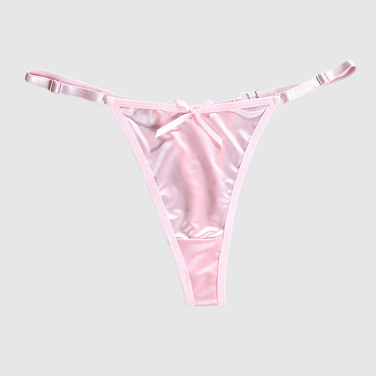 Low-Waisted T-Back Panty Ladies Thong Sexy Underwear Adjustable Thin Strap Seamless Thong For Women Pure Desire Erotic Lingerie
