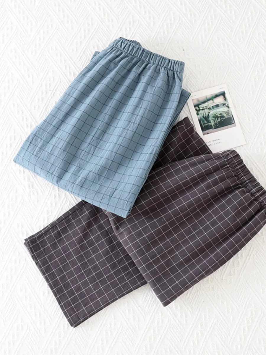 Pajama Pants Men's Summer Trousers Thin Loose Large Size Spring and Autumn Casual Home Pants Men Can Wear Outside