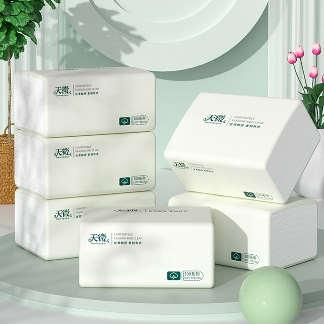 30 paquets de 200 feuilles de papier toilette, vente en gros de serviettes en rondins, papier de soie pour le visage en relief, serviettes en papier pour la maison