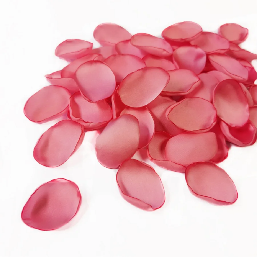 Pétales de roses pour fête, accessoires de mariage, décoration pour journal intime de la saint-valentin, centres de table d'allée, décoration de lit, 100 pièces