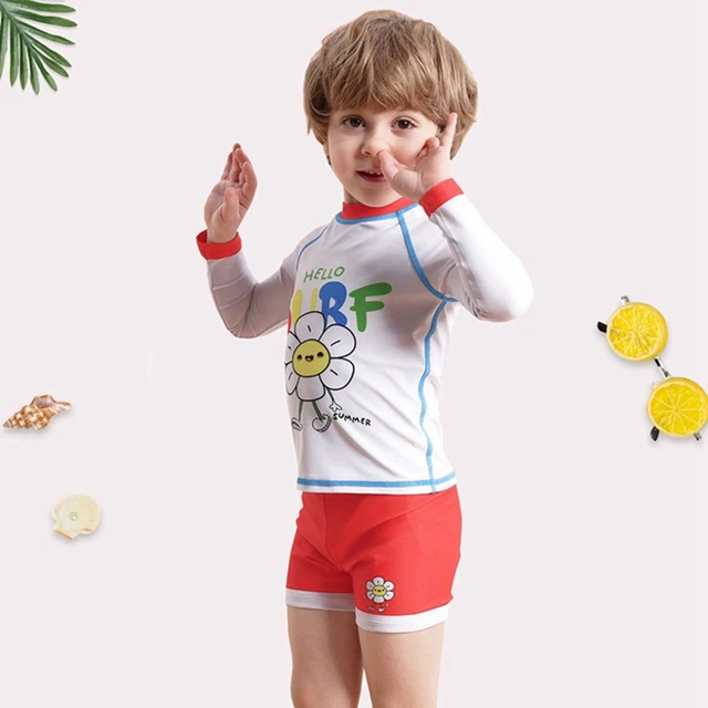Maillots de bain College d'animaux de dessin animé pour enfants, maillots de bain d'été pour garçons, Économie de natation élastiques à séchage rapide, ensembles de shorts pour enfants – Image 4