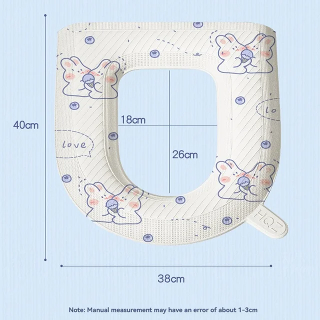 Coussin de toilette universel dessin animé, ensemble de barils, siège à la maison, été, quatre saisons – Image 6