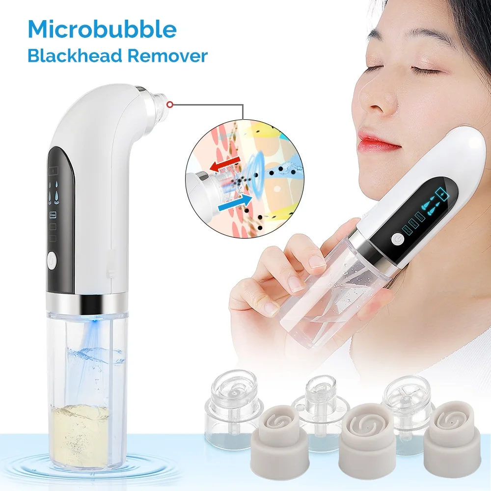 Microbulle dissolvant de points noirs petite bulle Machine de nettoyage du visage Cycle d'eau aspiration sous vide pores nettoyeur de points noirs soins de la peau