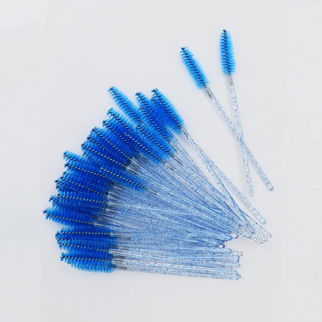 Brosse à cils en cristal, peigne, extension de cils de poulet, baguettes de mascara, maquillage professionnel, outil de beauté, 50 pièces – Image 6