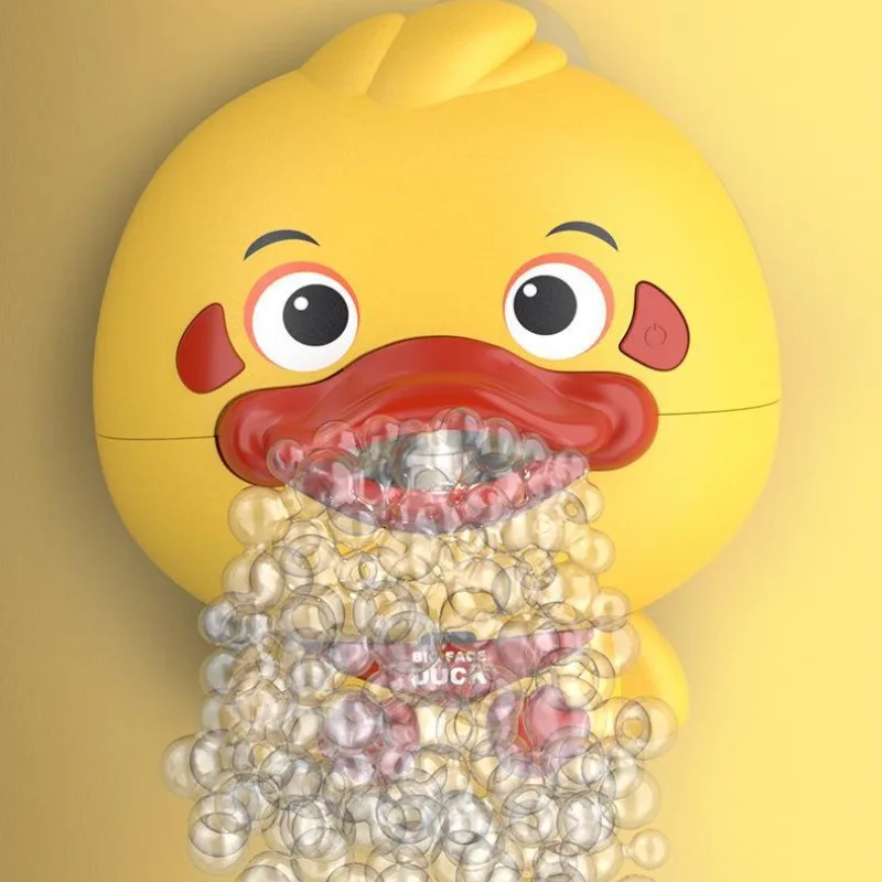 Jouet de bain de canard électrique à bulles de dessin animé pour enfants, humeur apaisante, jouet de douche musical, cadeau d'anniversaire coule pour la famille