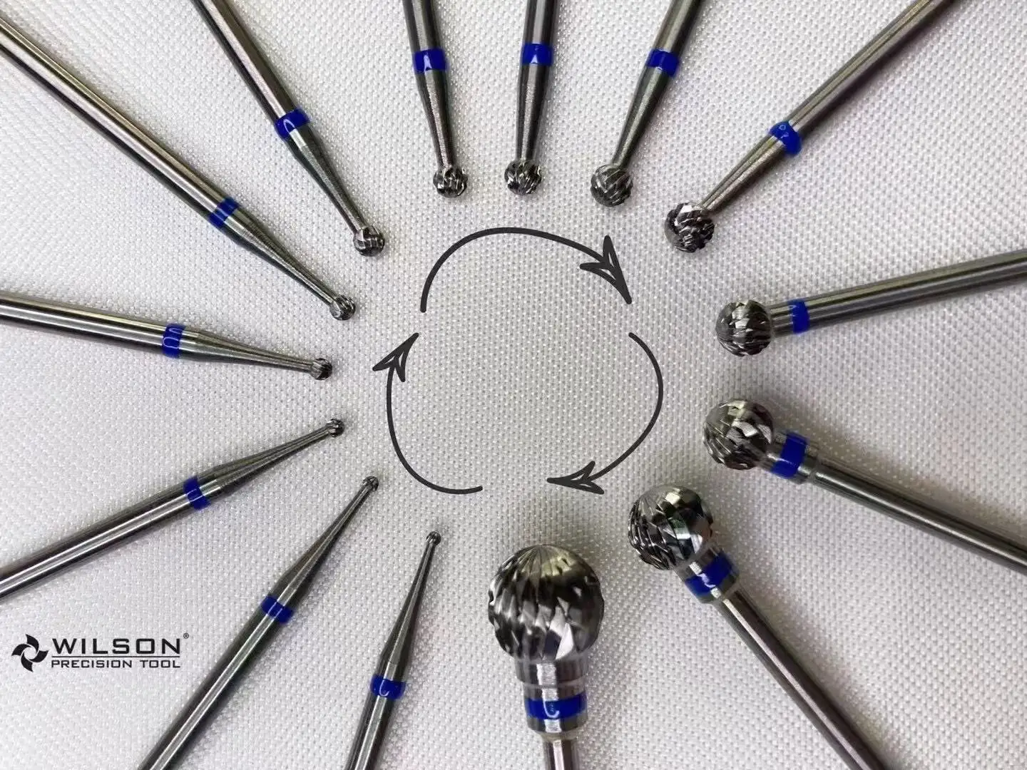 WILSON-Foret à ongles en carbure standard en forme de boule, coupe croisée, foret à ongles, accessoires pour ongles, outils, N64