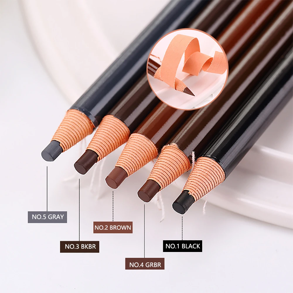 Crayon à sourcils à ligne de traction, ne affûte pas besoin de crayon à sourcils, rendu des couleurs naturel, résistant à la sueur et aux taches