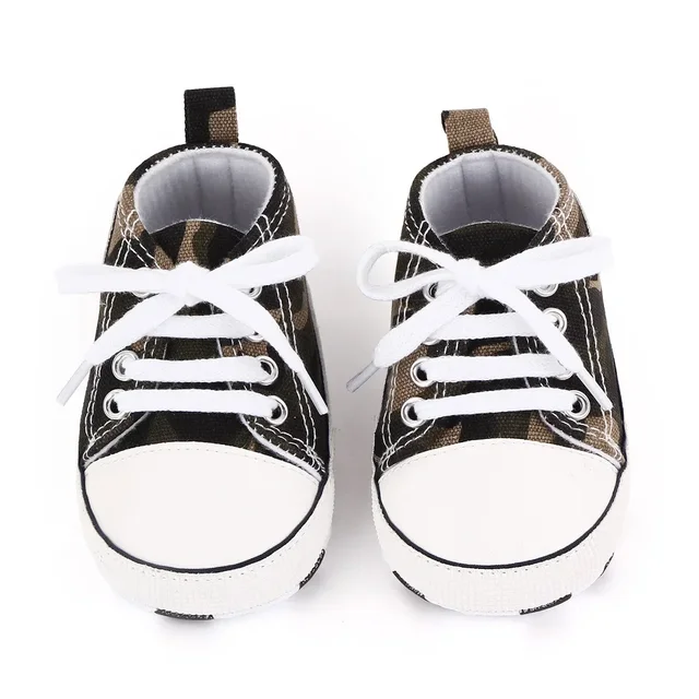 Baskets en toile pour bébés garçons et filles, chaussures pour premiers pas, antidérapantes, semelle souple, chaussures classiques pour nouveau-nés de 0 à 18 mois – Image 5