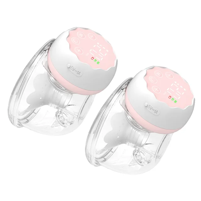 Tire-lait électrique portable pour l'allaitement, 4 modes, 12 niveaux d'aspiration, faible bruit, collecteur de lait de 180ml, mains libres – Image 5