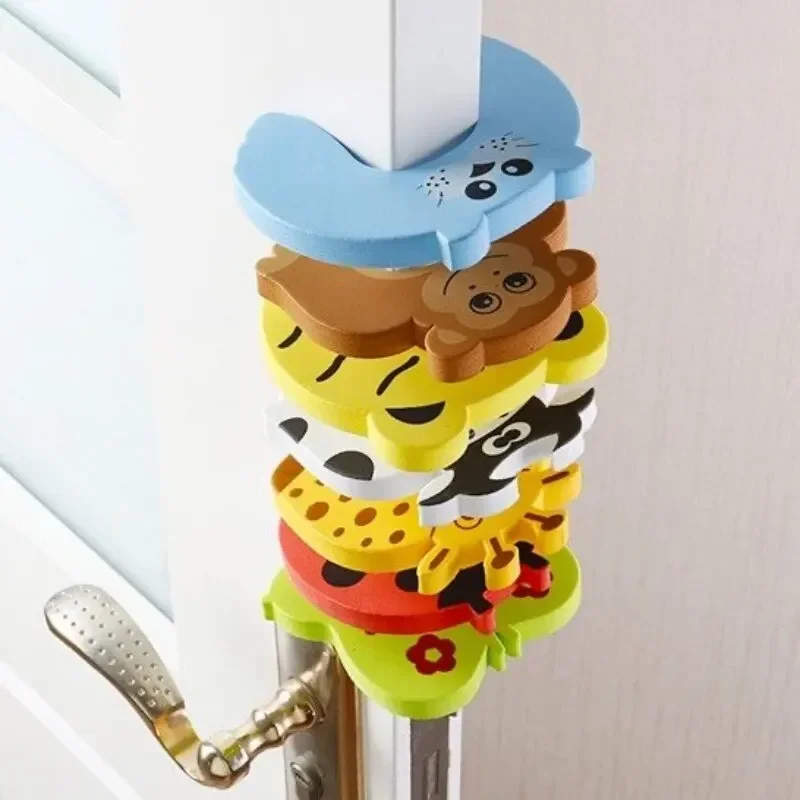 Butoir de porte de sécurité pour bébé, 2/5 pièces, Protection des meubles pour nouveau-né, Anti-pincement, soins des animaux mignons, serrure pour enfant, protège-doigts