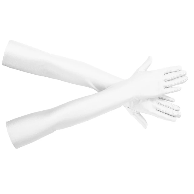 Gants de Protection solaire en Spandex à haute élasticité, pour fête, discothèque, spectacle de mariage, gants noirs – Image 5