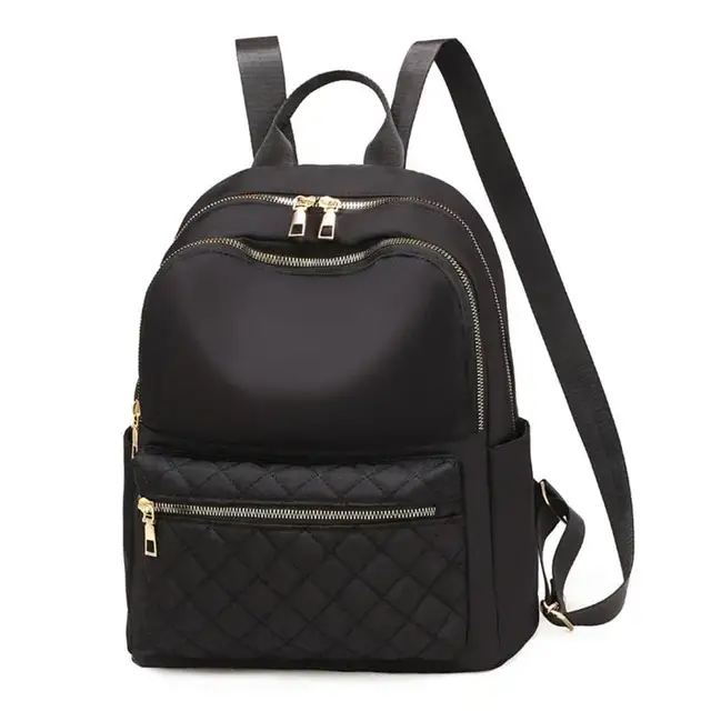 Sac à dos Oxford imperméable pour femme, noir, sacs d'école pour adolescentes, grande capacité, fourre-tout de voyage, nouvelle mode 2024 – Image 2