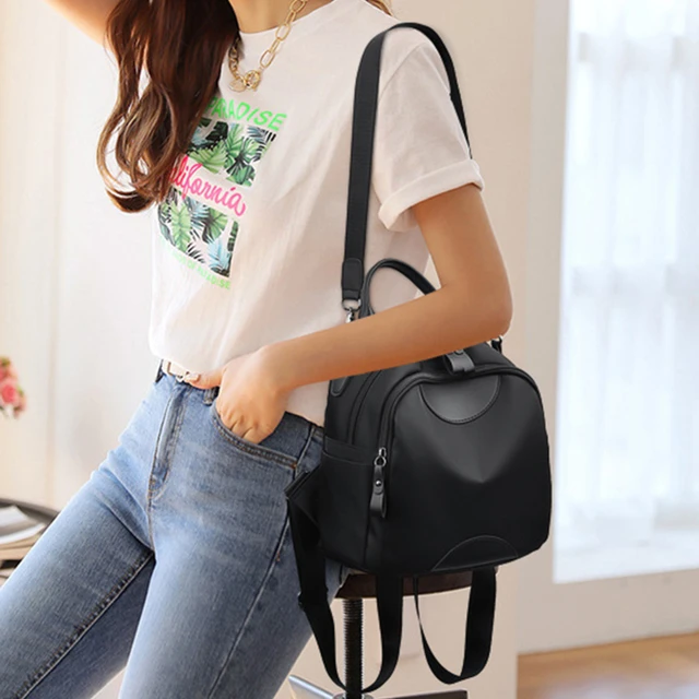 Sac à dos pour femmes, cartable en tissu Oxford, grande capacité, sac à dos de voyage décontracté – Image 4