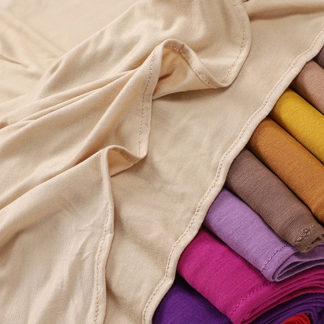 Maillot Premium instantané Hijab bon point, écharpe en Jersey extensible, enveloppes malaisiennes, Turban musulman uni, bandeau, châles, fournisseur – Image 5