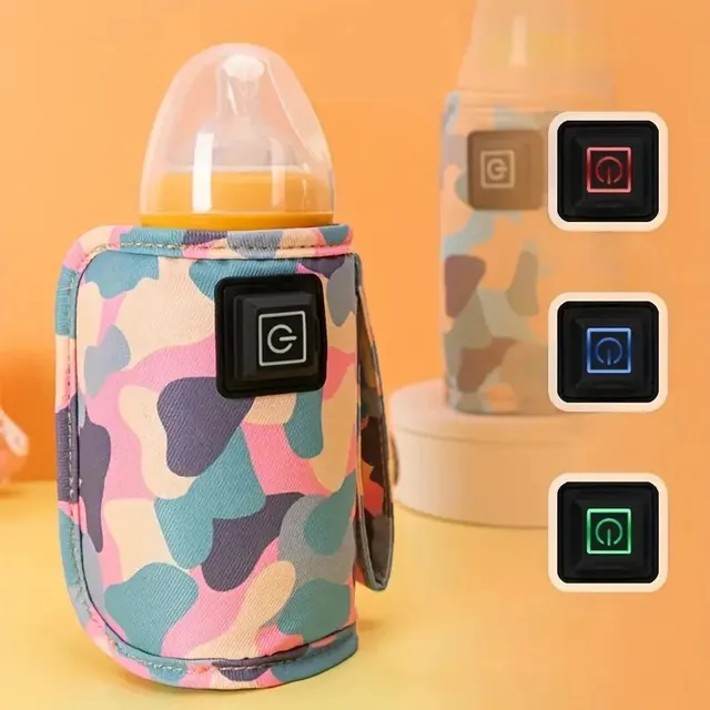 Chauffe-biberon Rechargeable USB, manchon de Thermostat de chauffage Portable, bouteille de lait isolée, manchon thermique extérieur universel – Image 3