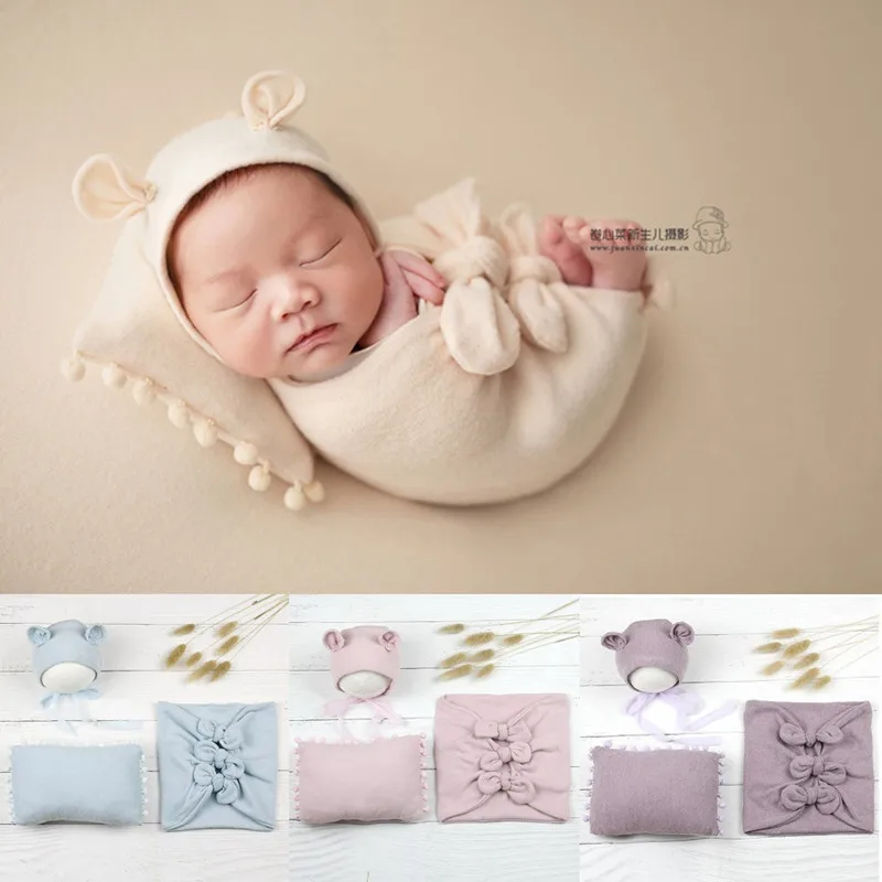 Accessoires de photographie pour bébé, couverture pour nouveau-né, emmaillotage rond, accessoires de prise de vue en studio photo