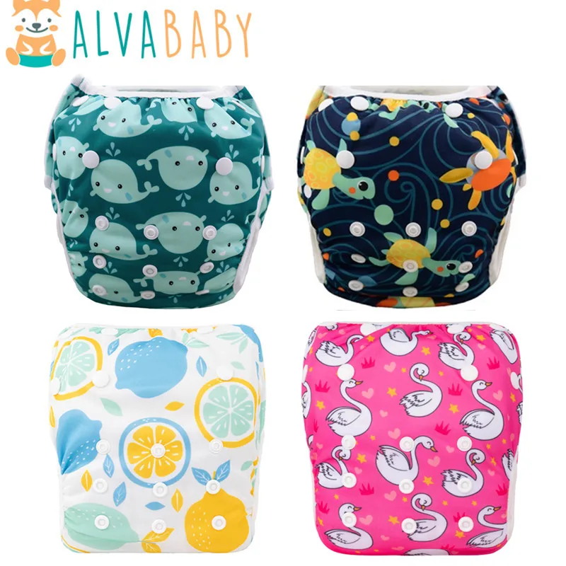 U PICK ALVABABY Couche de bain réutilisable Couche de natation tendance pour bébé de 0 à 2 ans