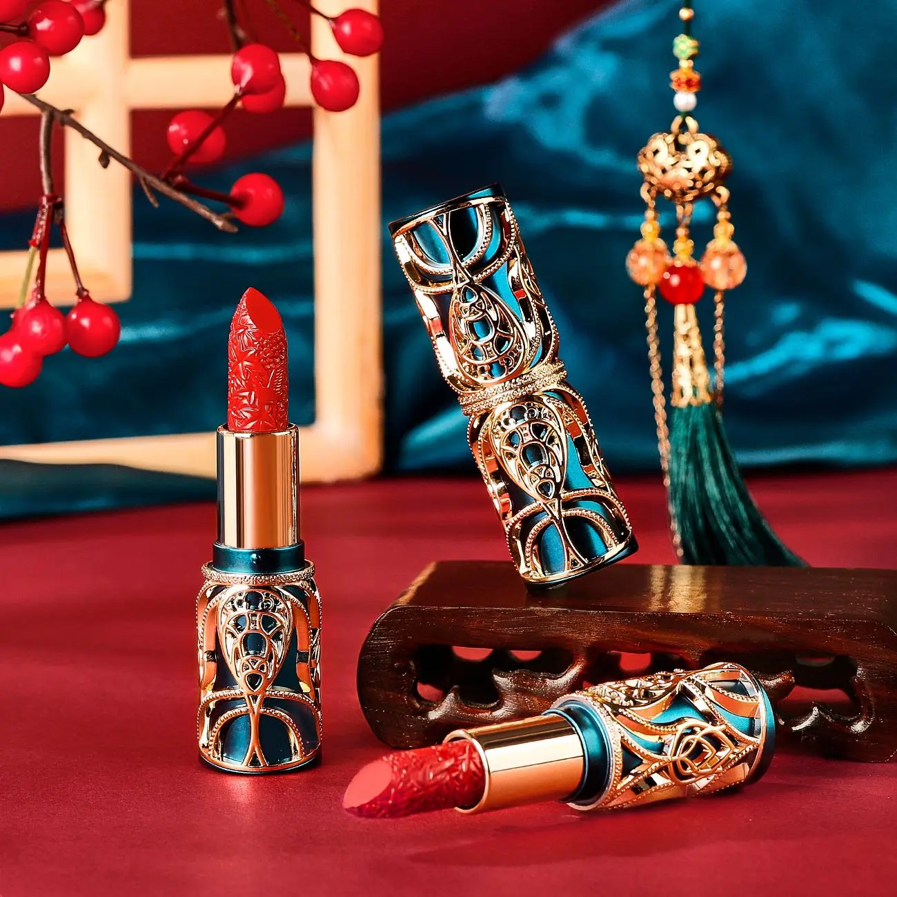 Chinoiserie – rouge à lèvres sculpté, imperméable, longue durée, velours, glaçage, teinte Sexy pour femmes, boue, cosmétiques pour cadeaux