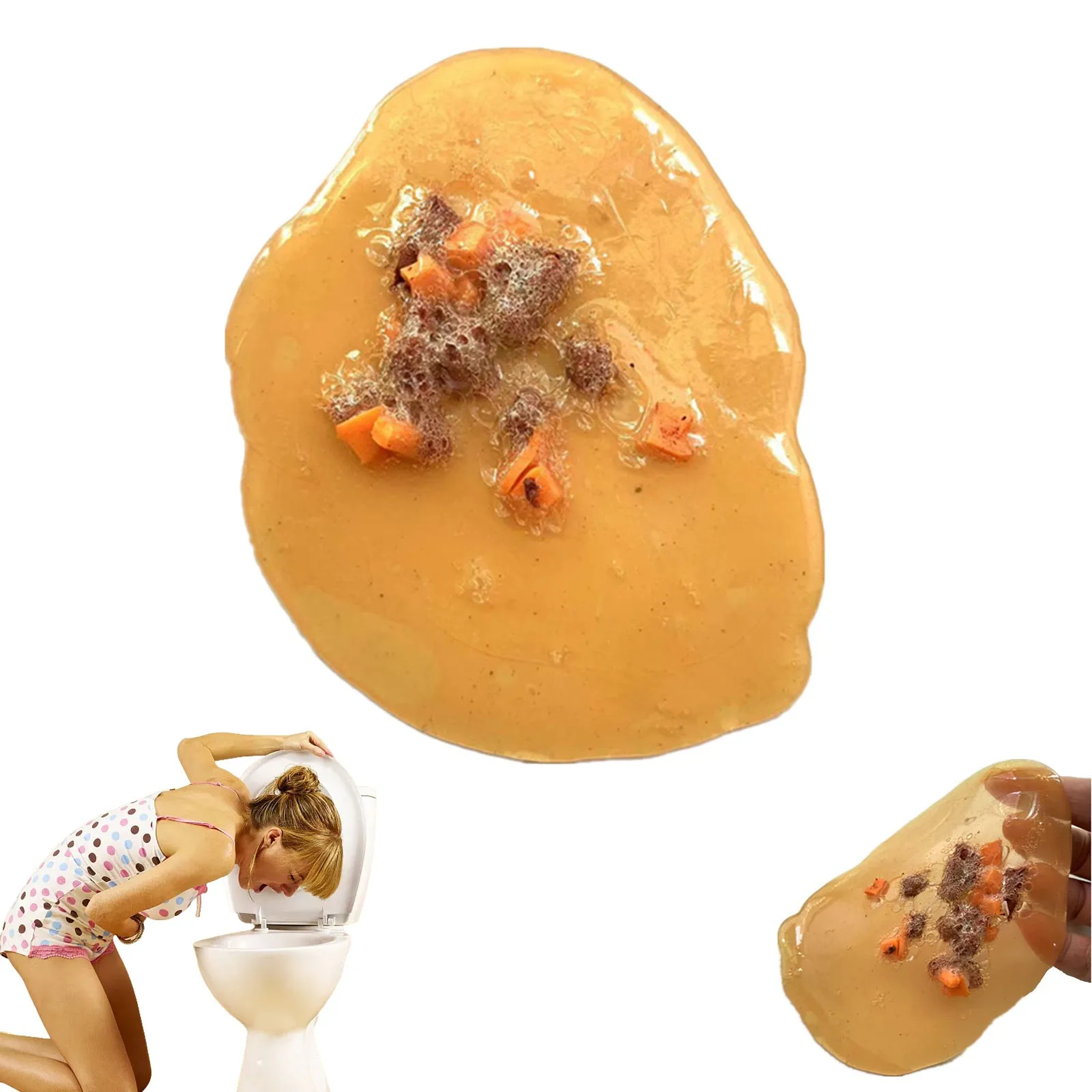 Jeu de blague drôle de 2 ans, vomi jeter, nouveauté Barf, bureau, bar, pub, blague, cadeau fou, fête d'Halloween, jouet effrayant, TPR