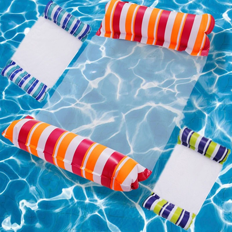 Jouet d'eau flottant hamac pliable été piscine extérieure plage matelas gonflable chaise longue tapis flottant d'eau accessoires de natation
