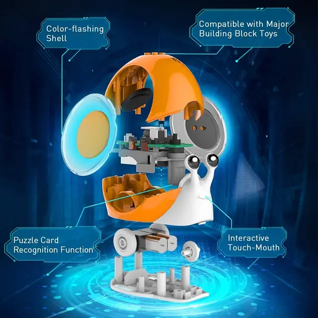 Robobloq Robot jouet Qobo pour enfants de 3 à 6 ans, Robot de codage pour l'éducation précoce sans écran, 2 Modes de jeu, jouet d'apprentissage et d'éducation – Image 2