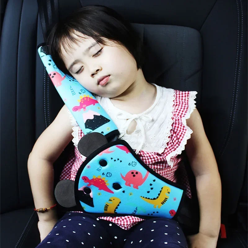 Kit de ceinture de sécurité pour enfants, réglage de la ceinture de sécurité intérieure de voiture, limiteur de cou Anti-éclatement pour ceinture de sécurité pour enfants, ceinture de protection